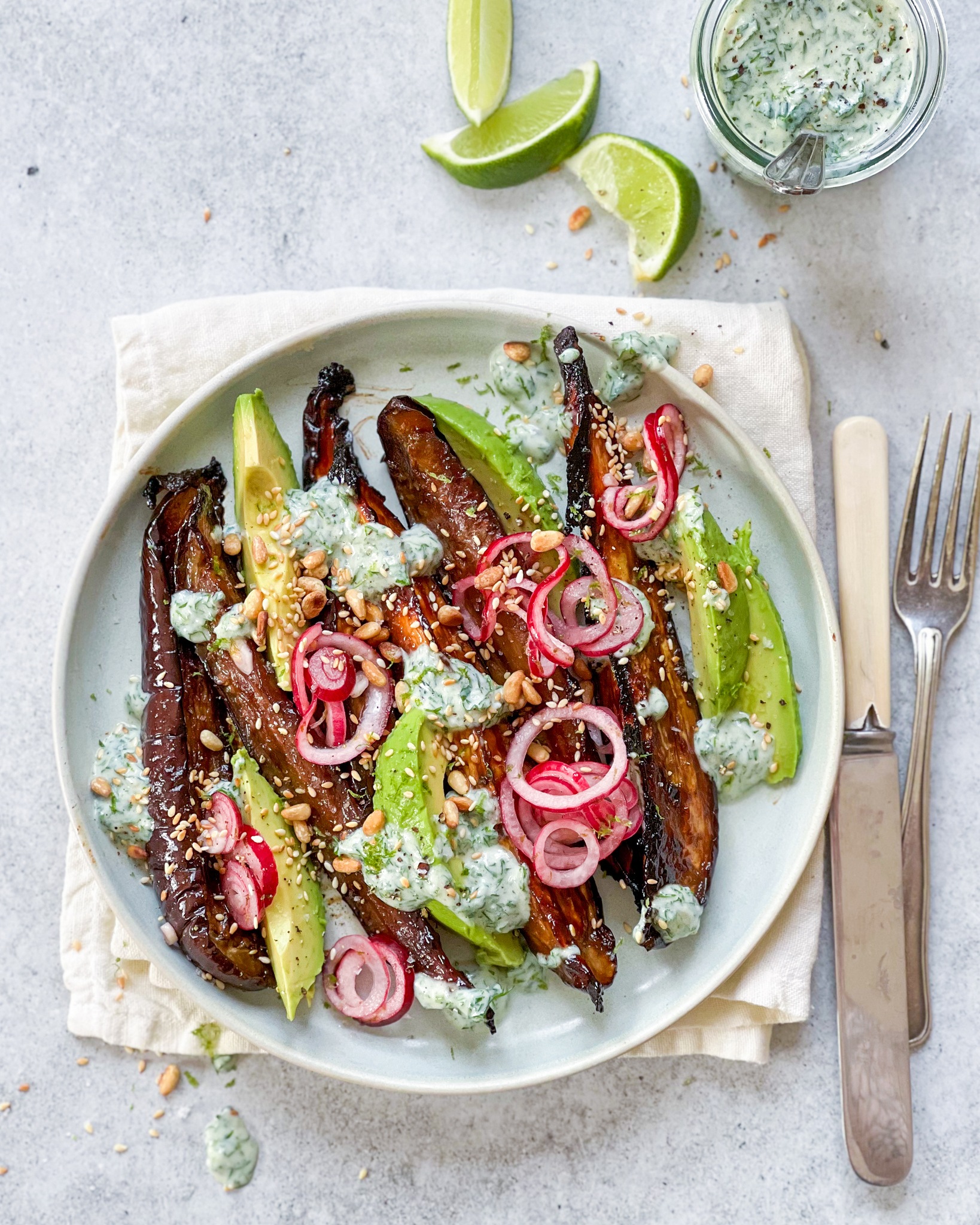 aubergine i ovn