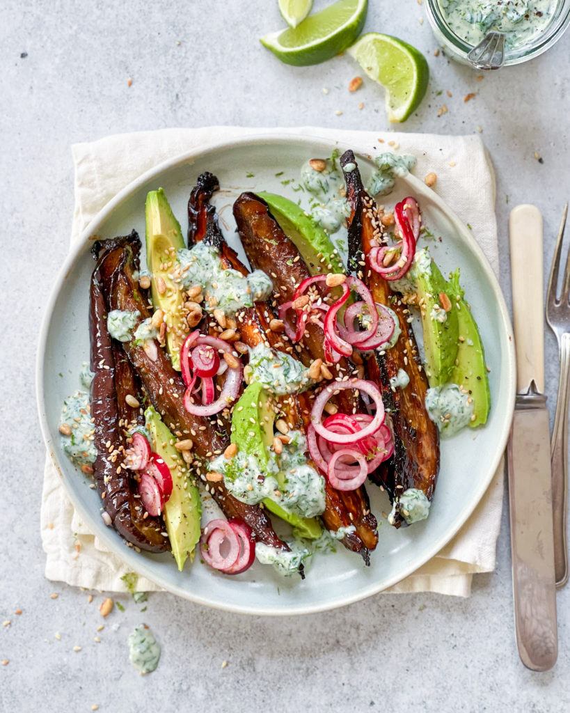 mør aubergine i ovn