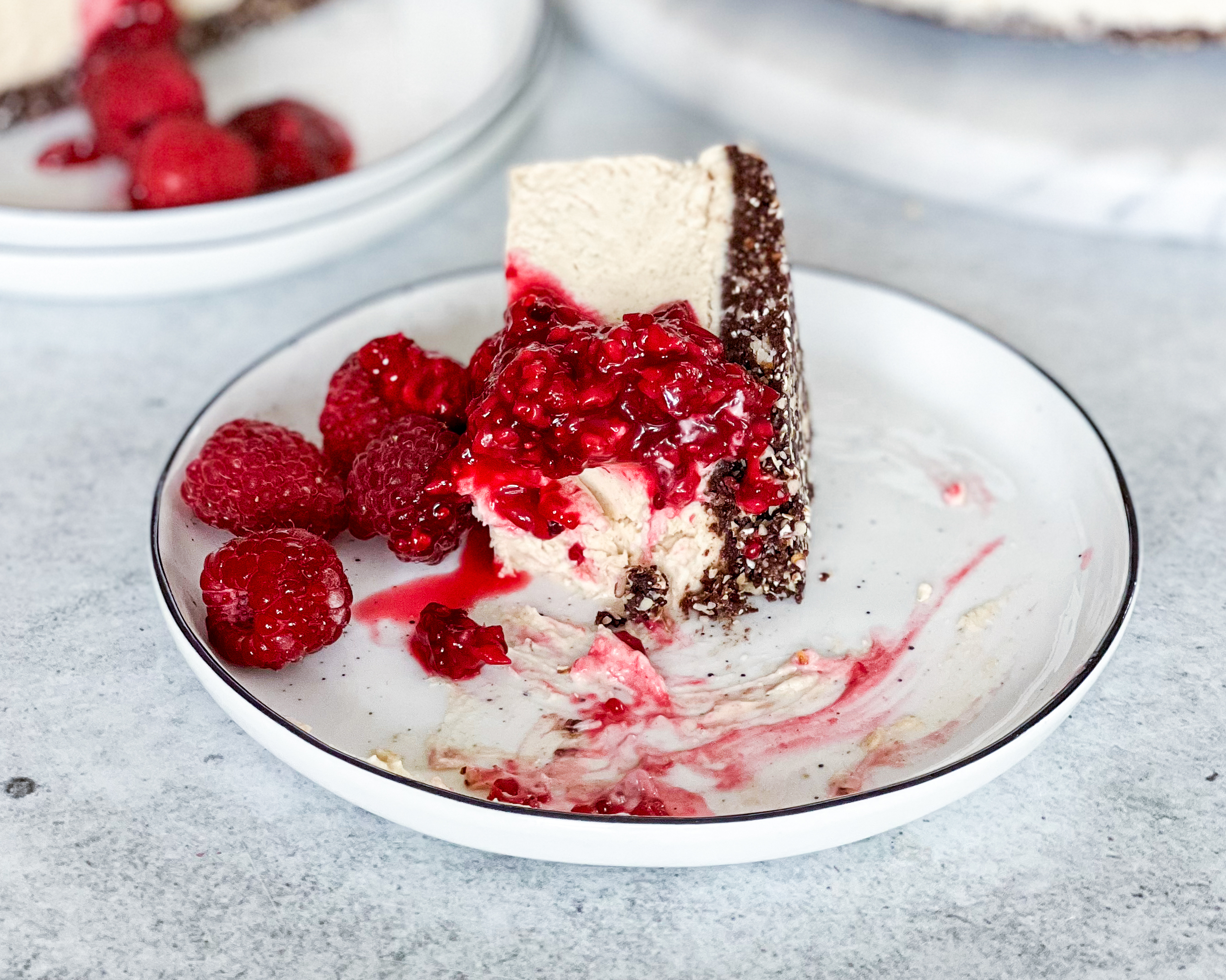 cremet vegansk cheesecake