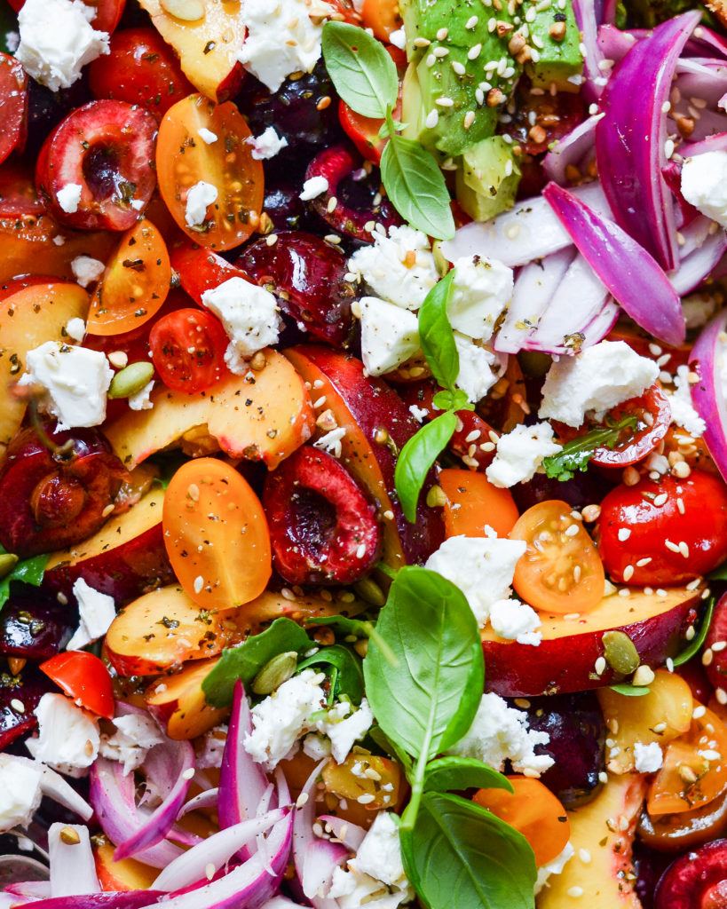 tomatsalat med feta og dressing