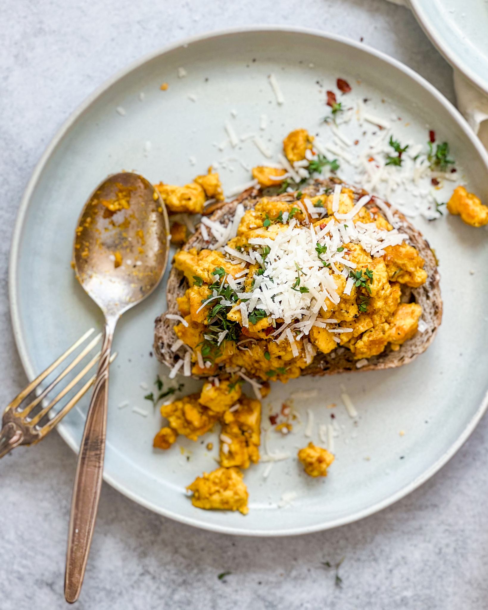 veganske røræg med tofu