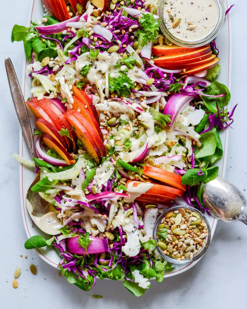 nektarin salat verdens bedste tahindressing