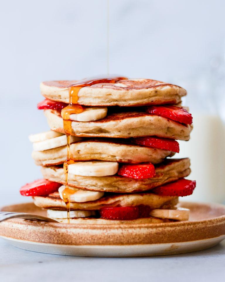 veganske sunde bananpandekager