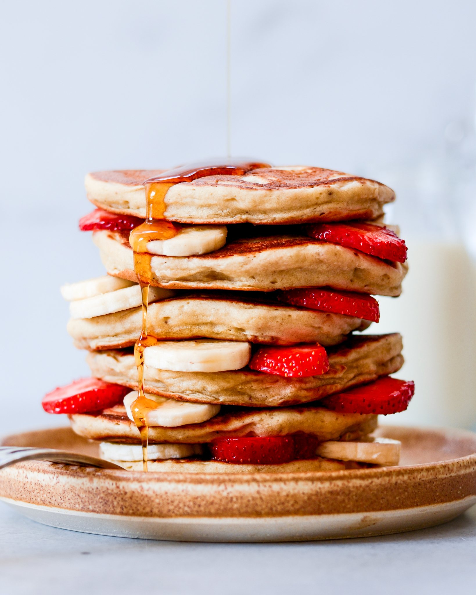 veganske sunde bananpandekager