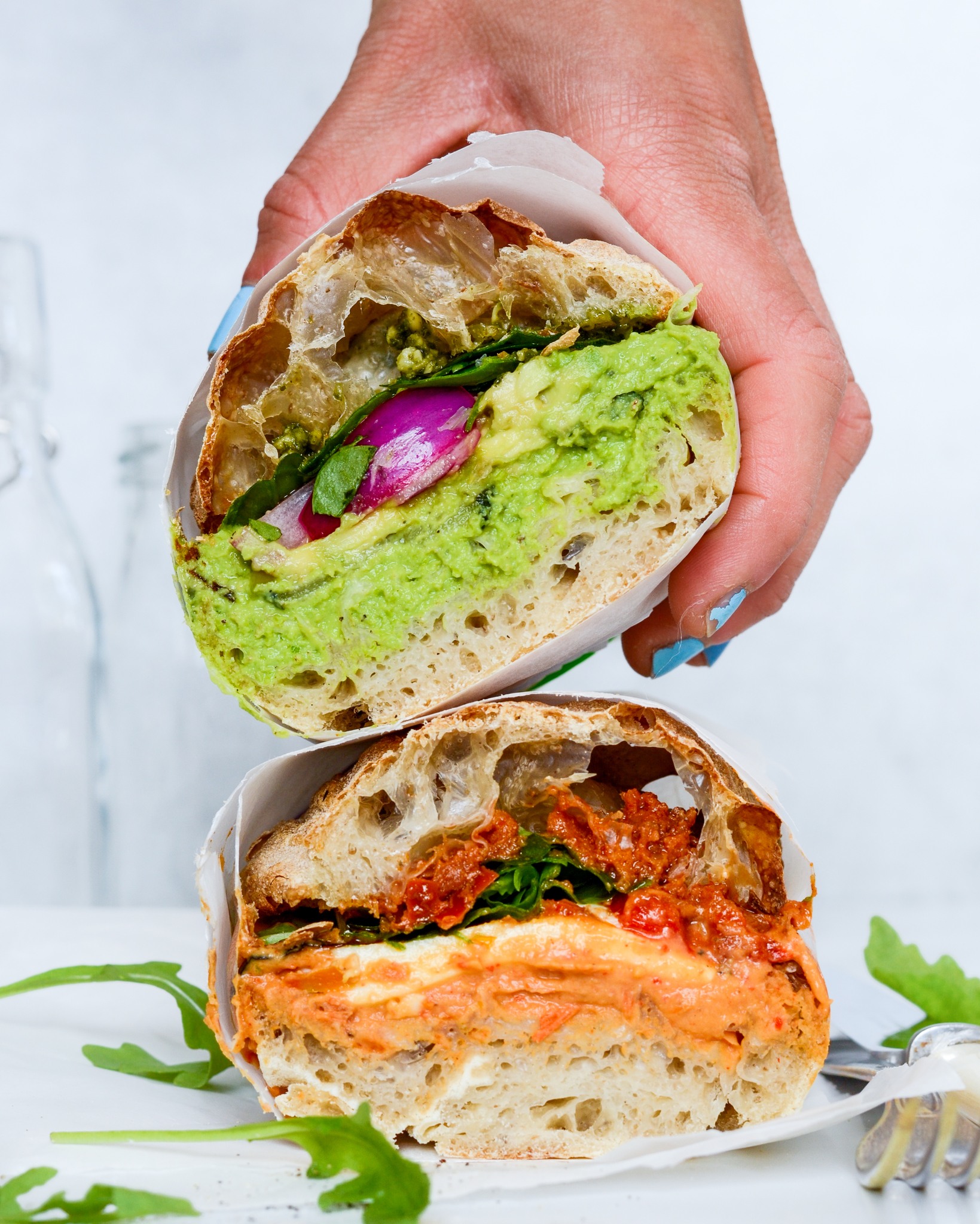 vegetar sandwich nemme