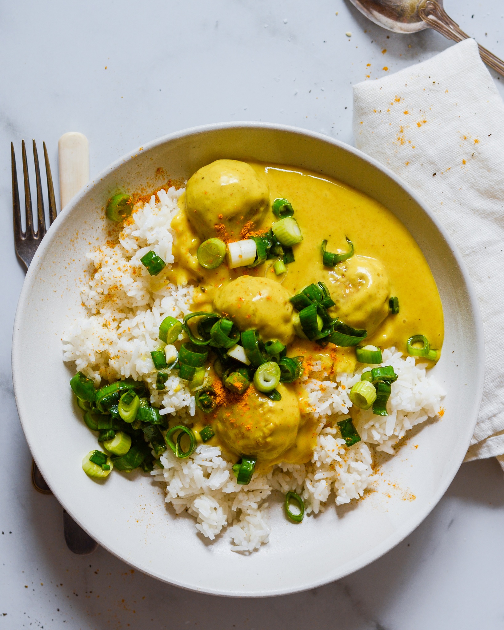 vegansk boller i karry