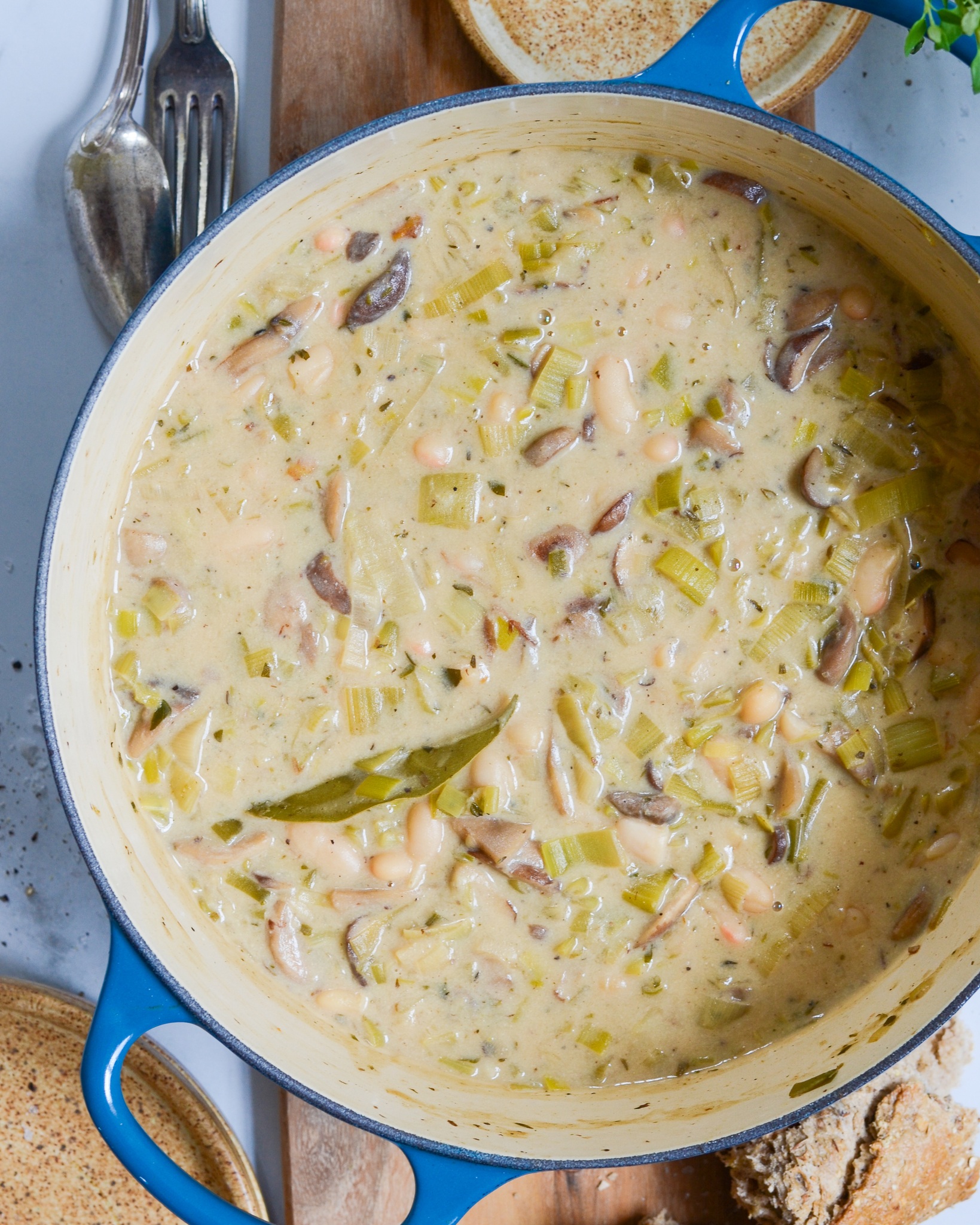 vegetarisk svampe stroganoff