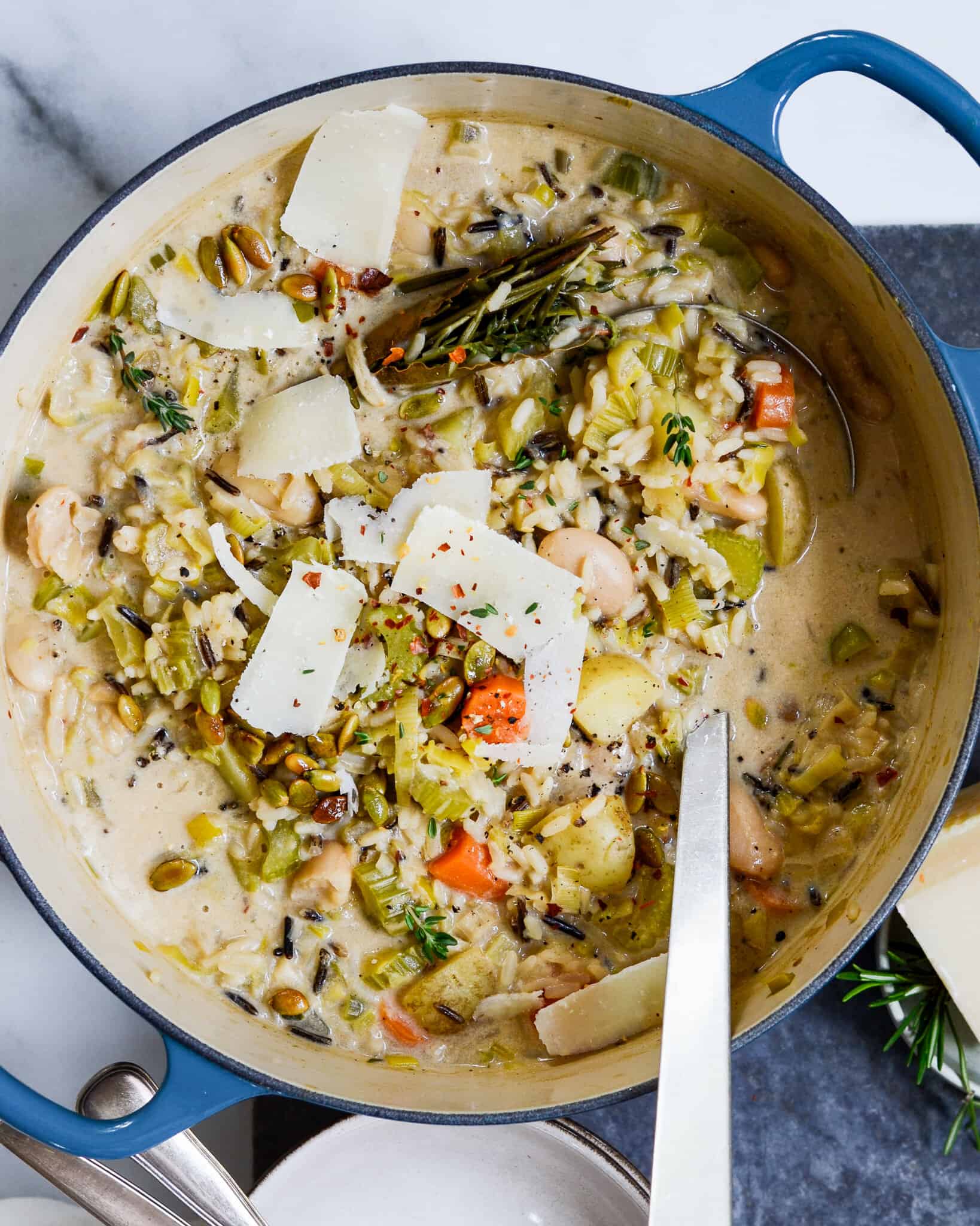 one pot ris med bønner og grøntsager