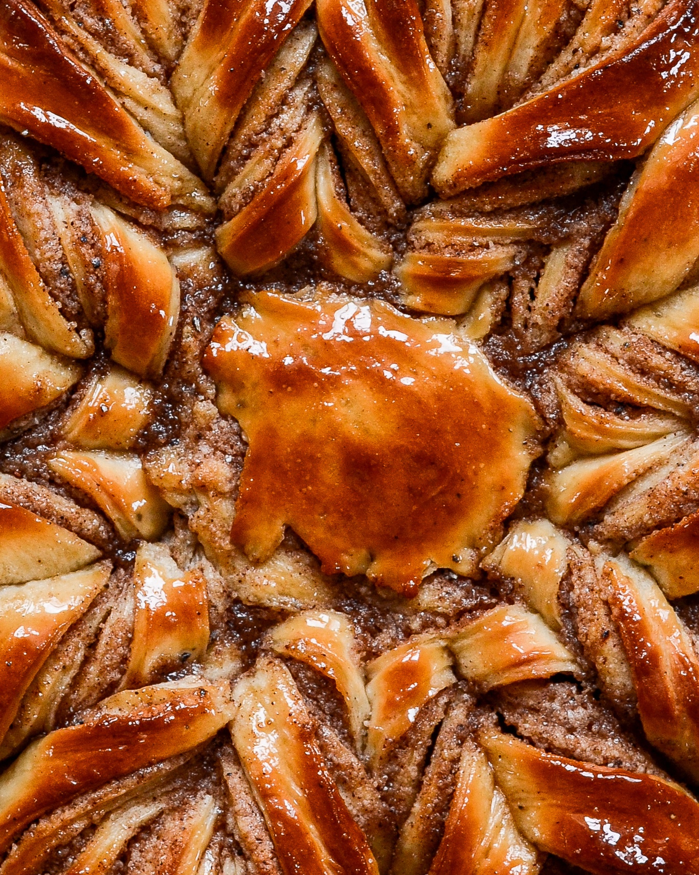 stjernebrød med marcipanremonce bagt