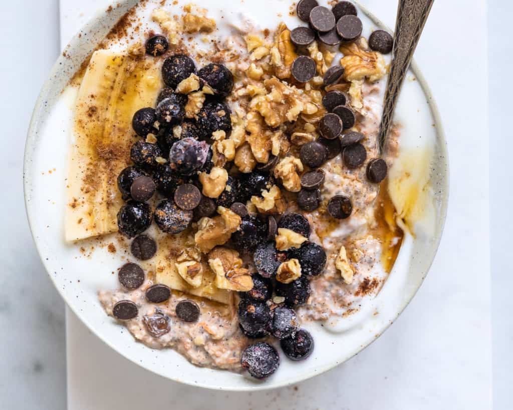 overnight oats med gulerod