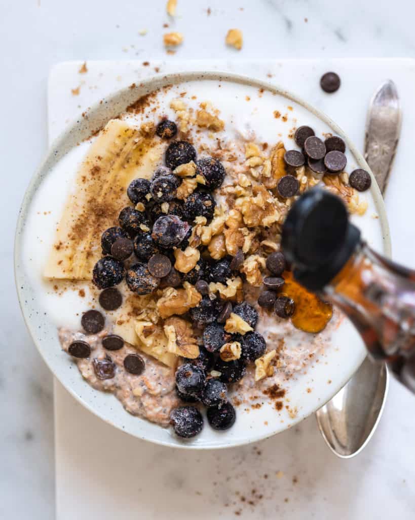 overnight oats med gulerod