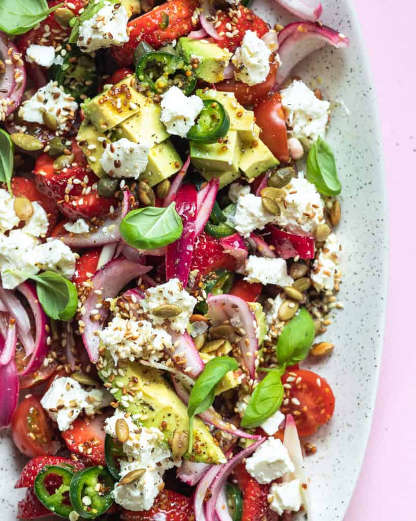 Avocado salat med feta