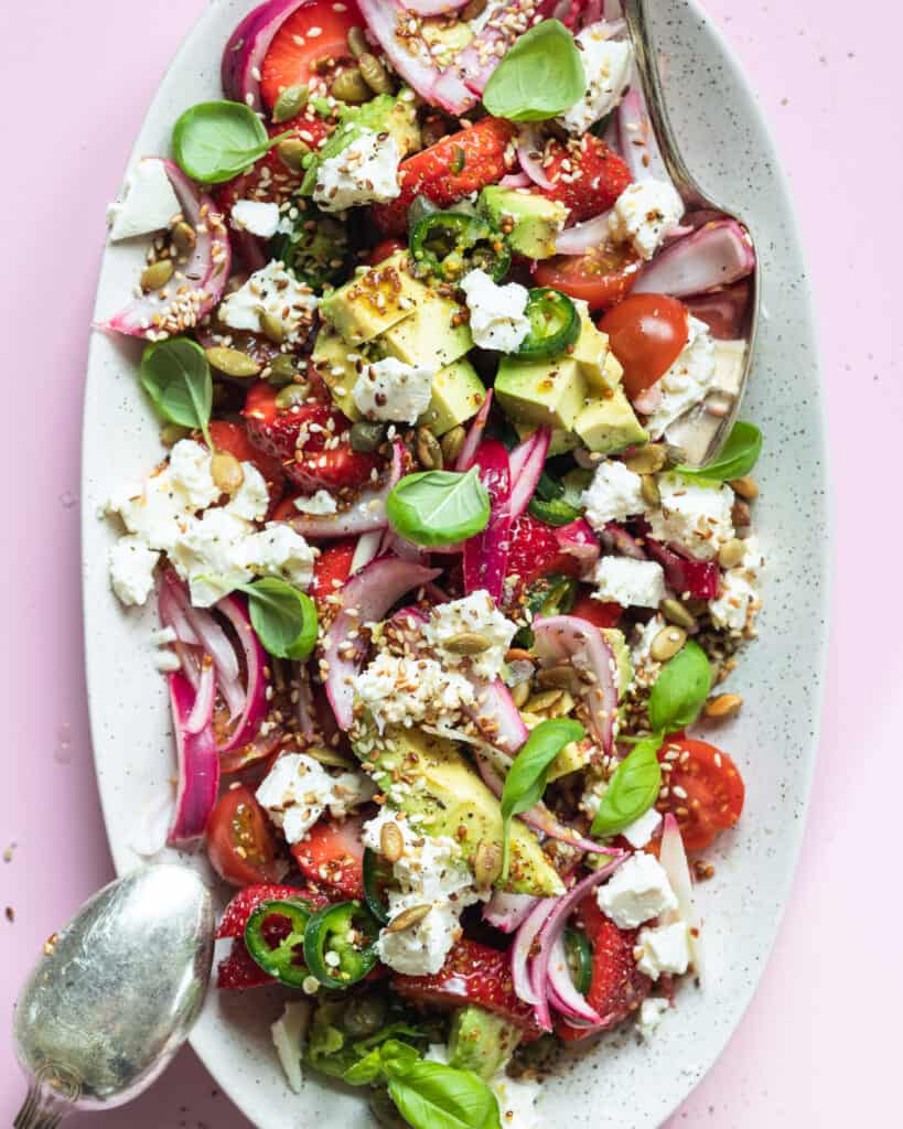 Avocado salat med feta