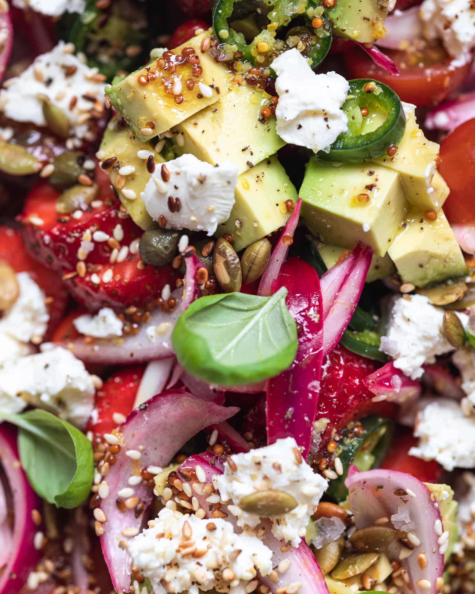 Avocado salat med feta