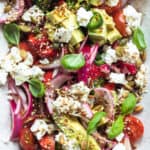 Avocado salat med feta og jordbær 1