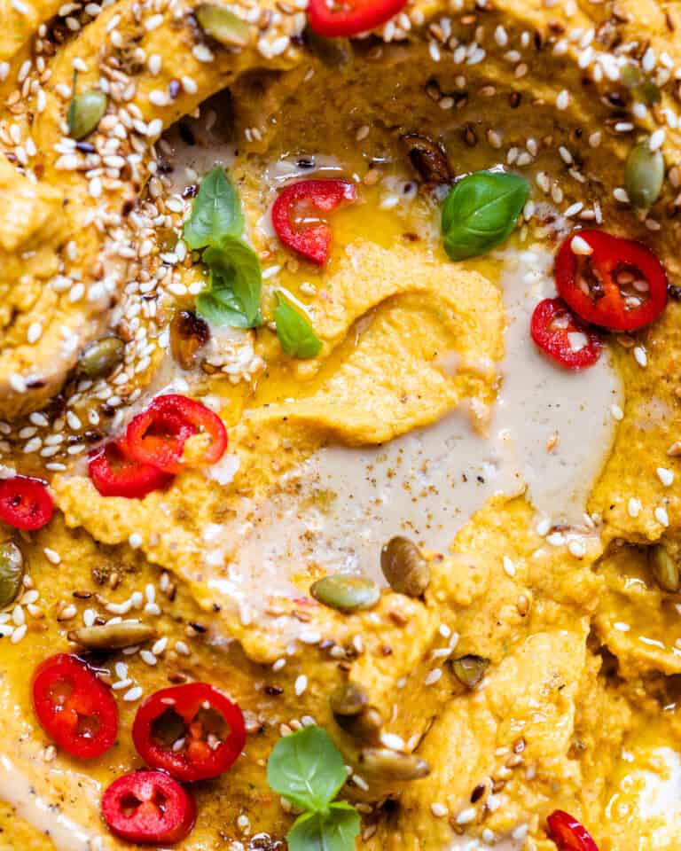 Linsehummus med gulerod