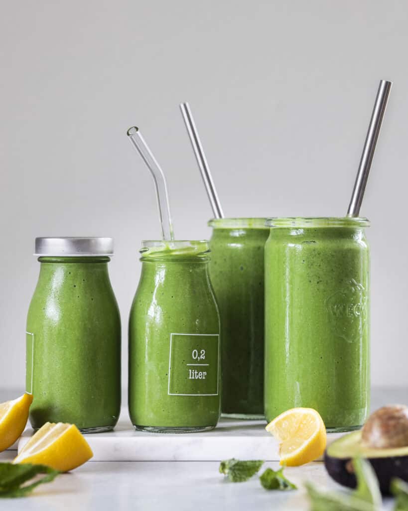 grøn smoothie med ingefær