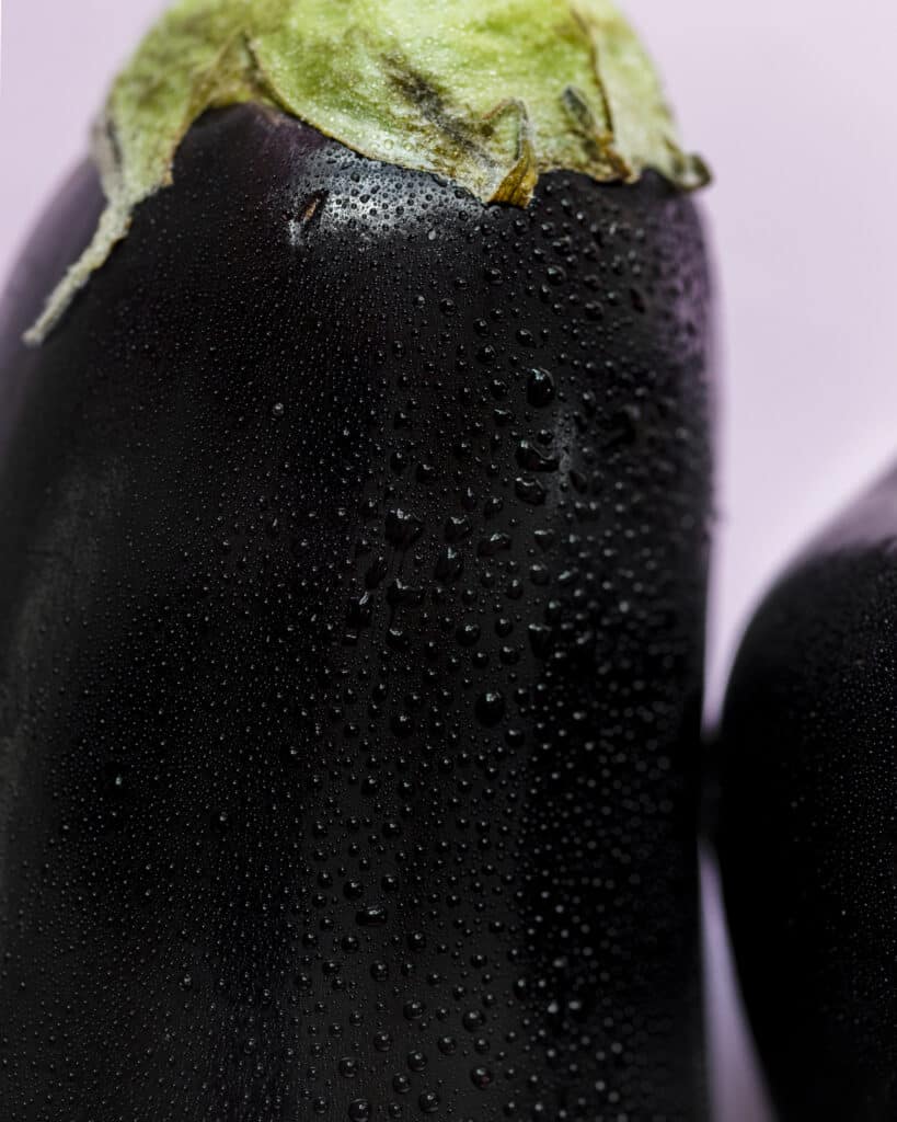 vegetarisk gryderet med auberginer