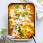 bagt gnocchi med græskarsauce opskrift