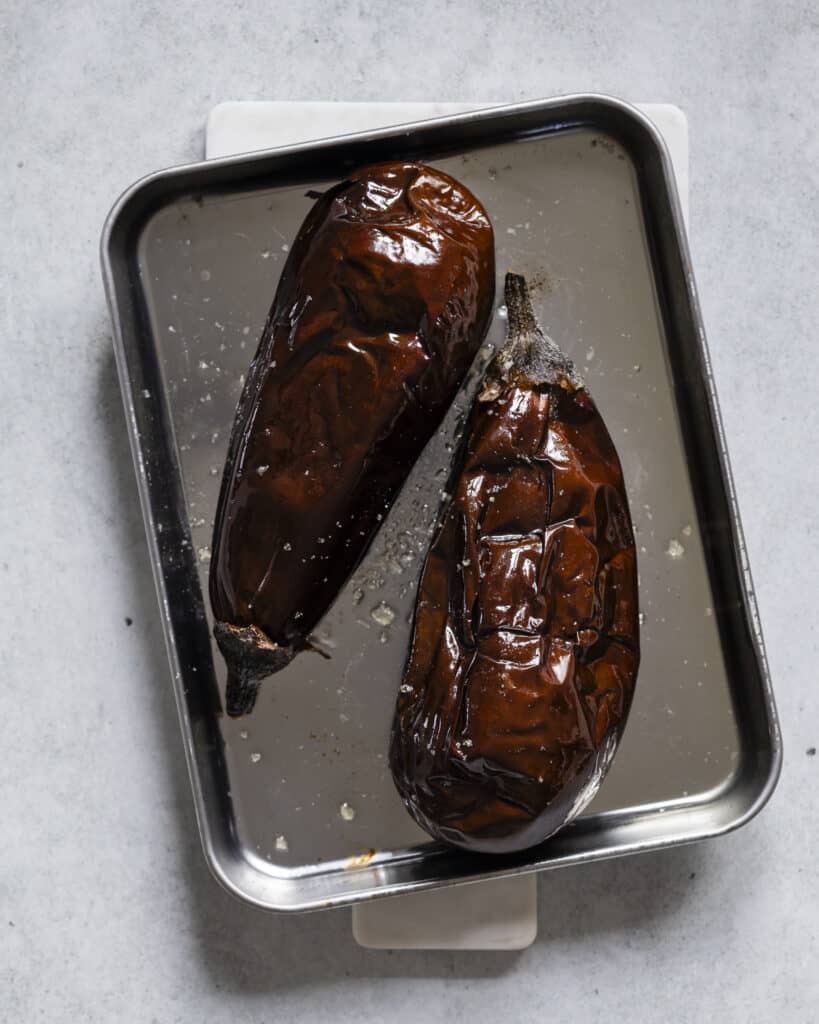 pulled aubergine