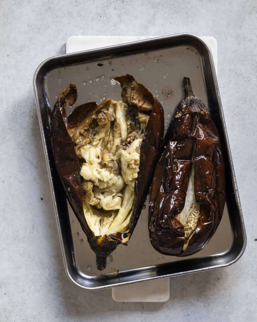 pulled aubergine