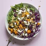 opskrift kålsalat med bagt butternut squash