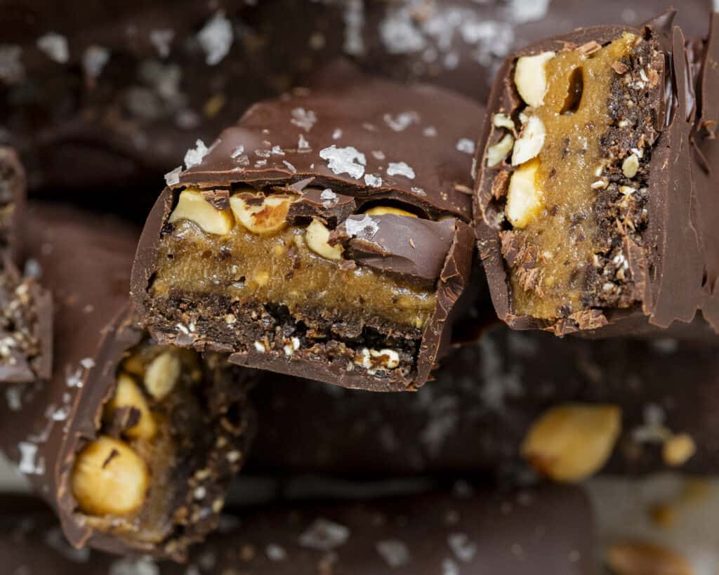 sunde snickers med peanutbutter