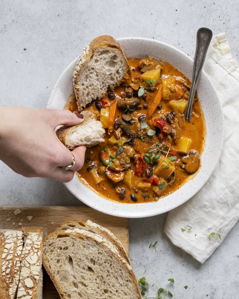 vegetarisk gullash suppe