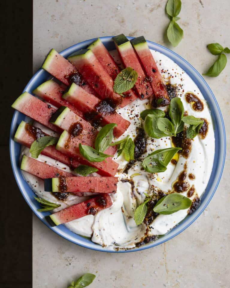 fetadip med hytteost