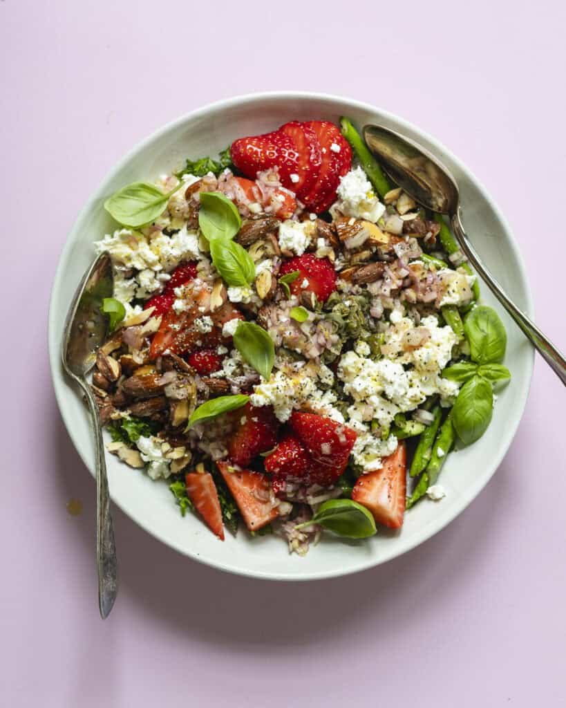 grøn asparges salat