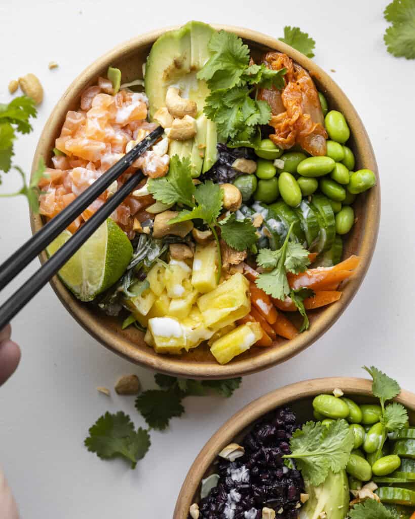 sushi bowls med wasabi mayo