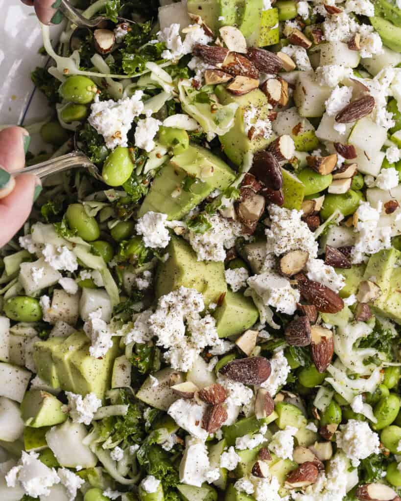 salat med grønkål og feta