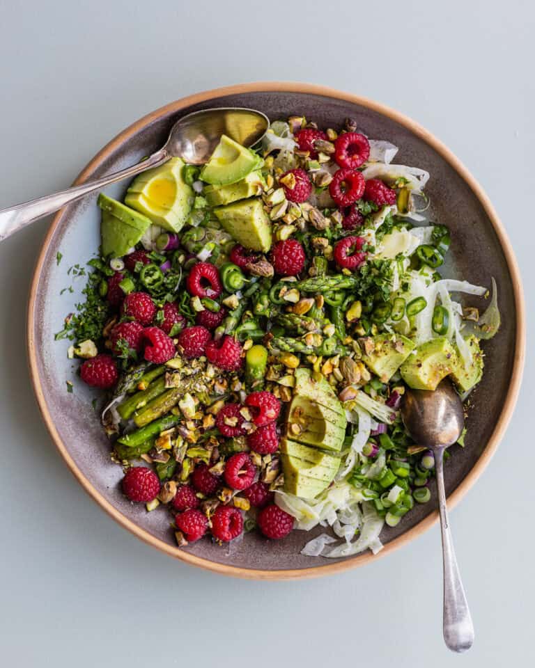 salat med asparges og fennikel