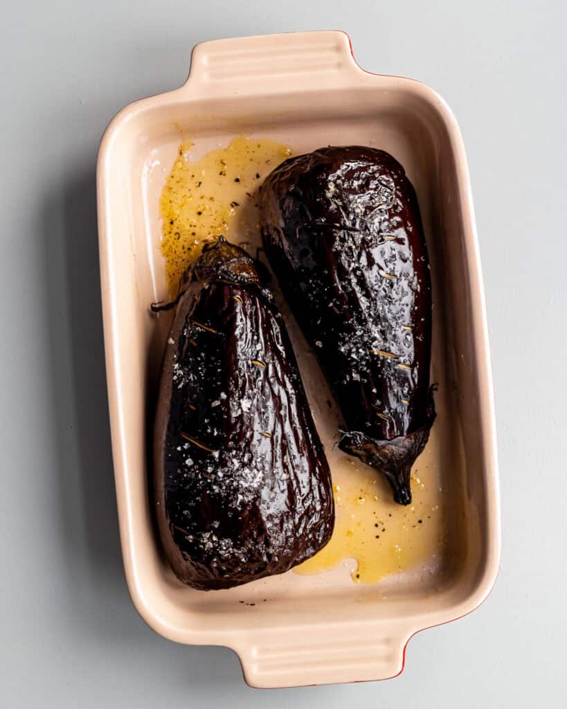pulled aubergine