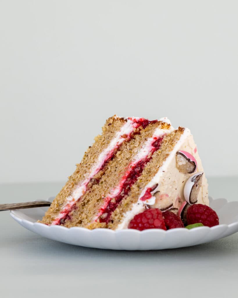 påskekage med hindbær og mascarpone
