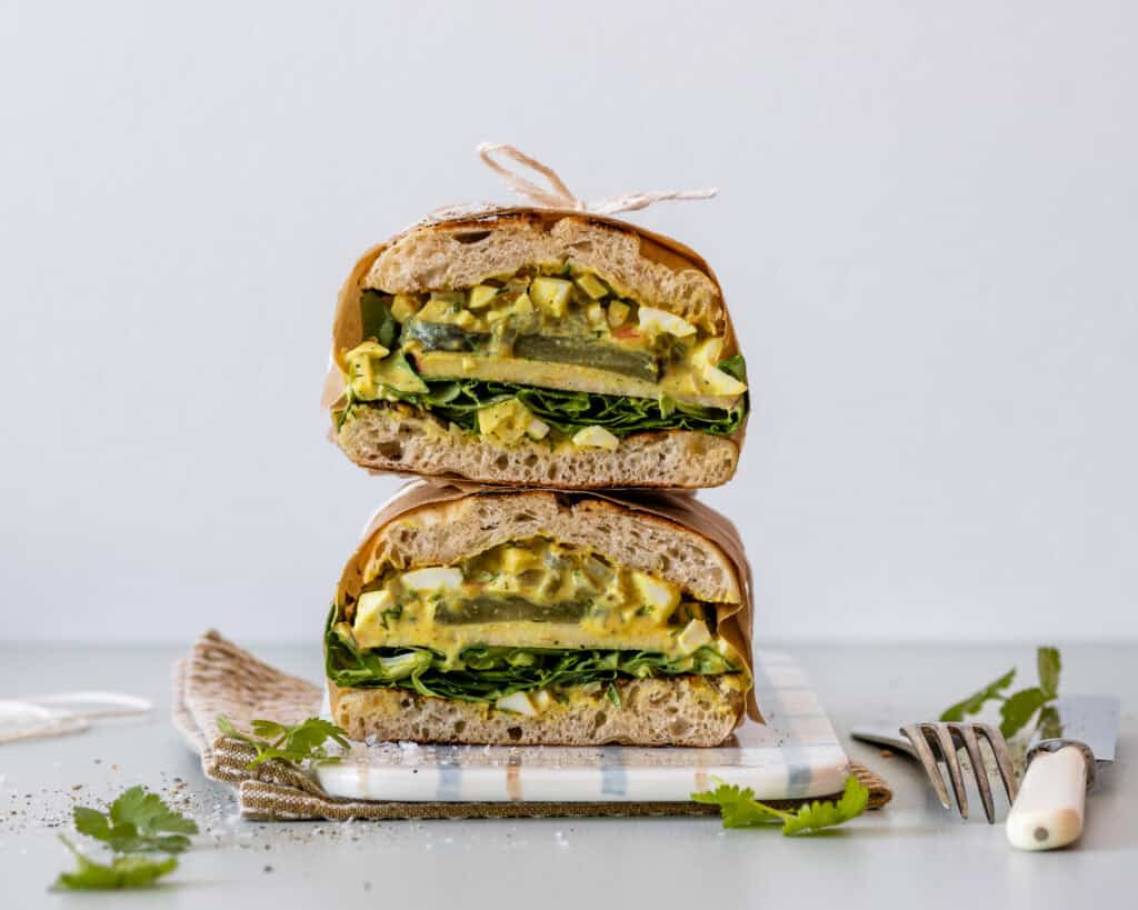 sandwich med æggesalat
