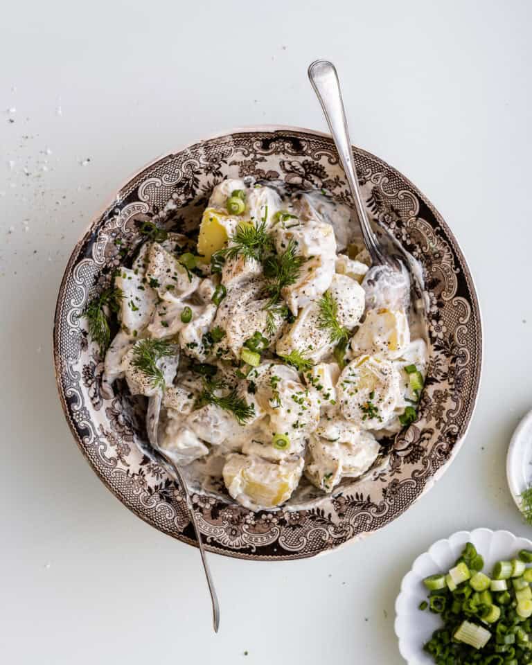 gammeldags kartoffelsalat med purløg