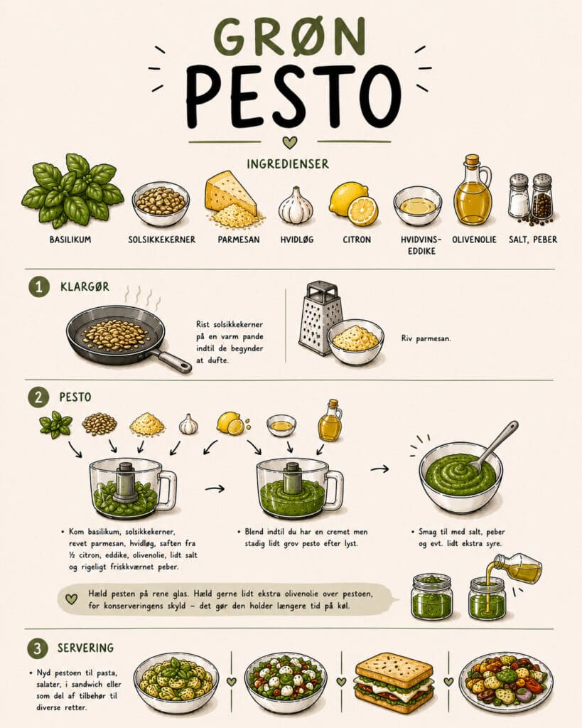 grafik grøn pesto